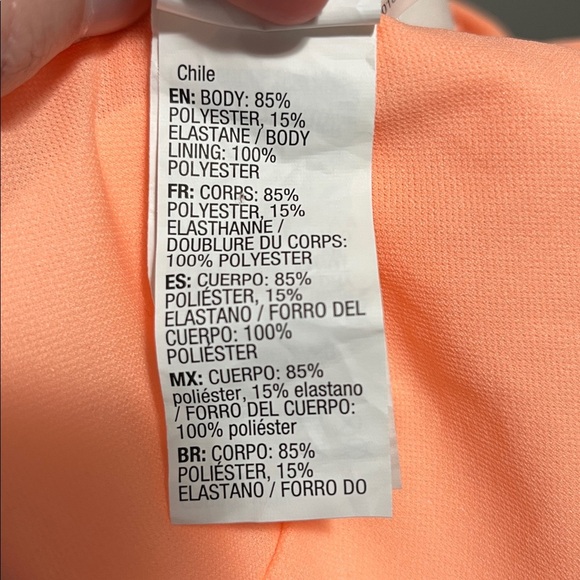 Roxy Beach Classics Athletic Triangle Bikini Top Peach - Picture 12 of 14